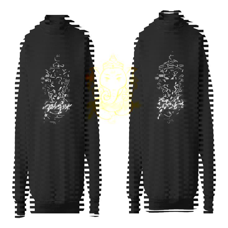 インドの神様 ガネーシャ デザイン スウェットシャツ