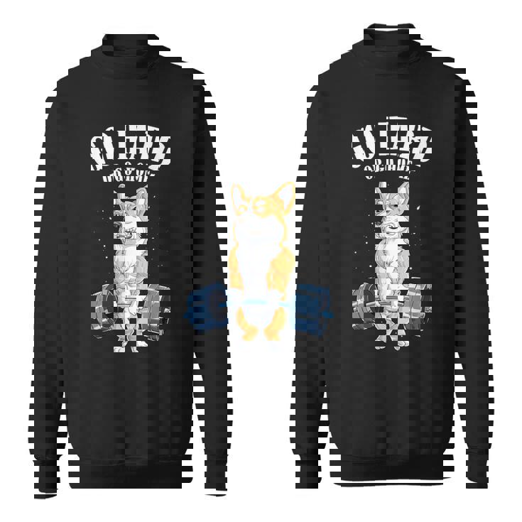 ウェルシュ・コーギー いぬ 犬 筋トレ 筋肉 バーベル ウエイトリフティング スウェットシャツ