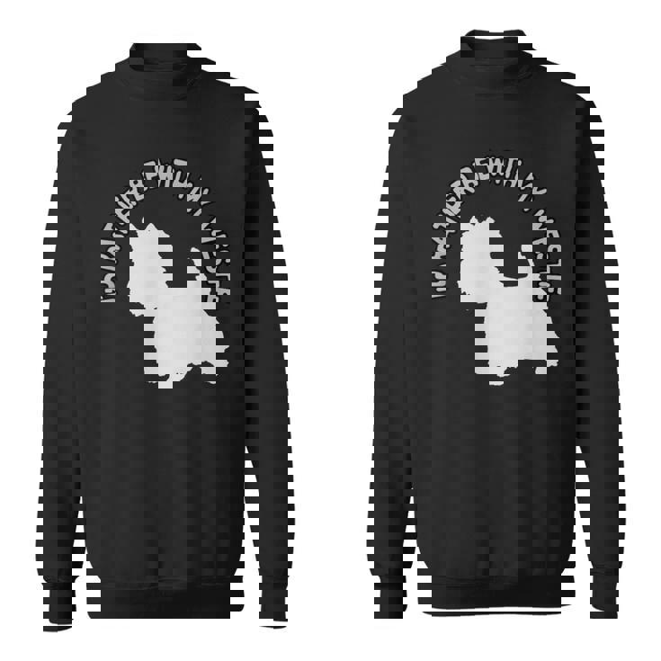 ウエスト・ハイランド・テリア-ウェスティと一緒にいたい スウェットシャツ