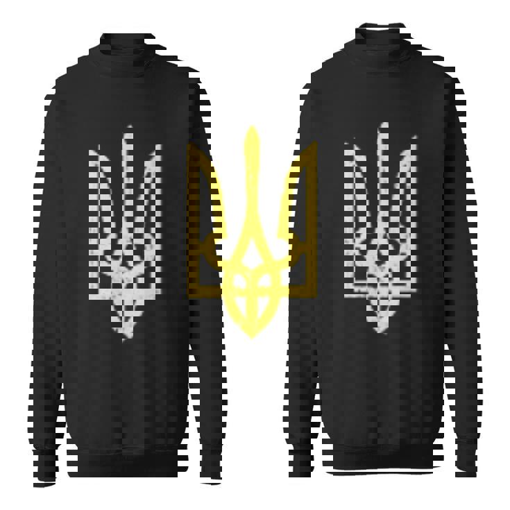 ウクライナのトライデントシンボル ウクライナ支援愛国 スウェットシャツ