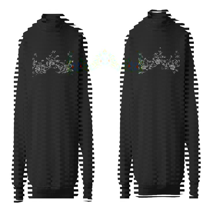 ウクライナ民族衣装 花模様 ウクライナ スウェットシャツ