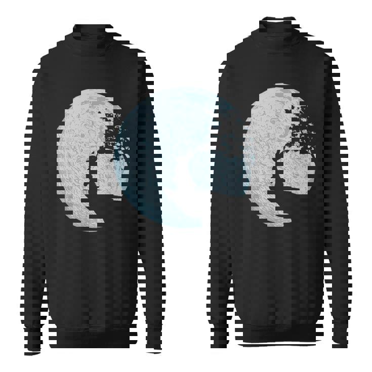 ウサギのギフトアイデア ウサギ 月 イースターバニー スウェットシャツ