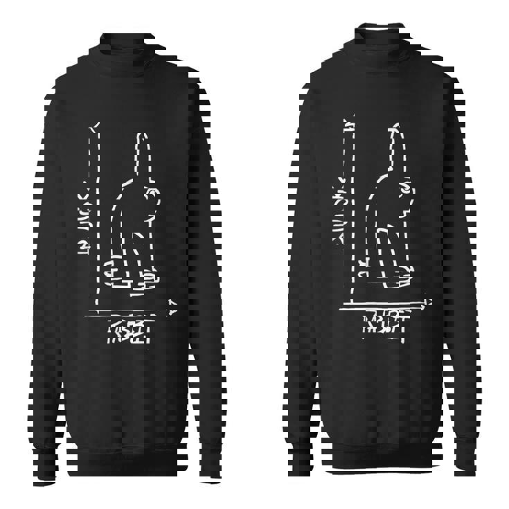 ウサギまたはアヒル 目の錯覚 スウェットシャツ