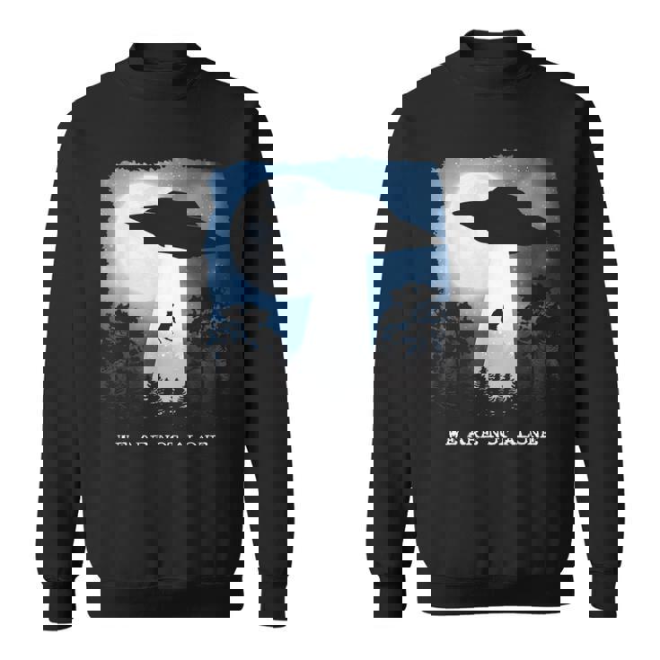 エイリアン アブダクション 牛 Ufo We Are Not Alone ギフト スウェットシャツ