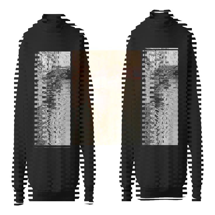 エゴン・シーレ作「トリエステの港」1907 スウェットシャツ