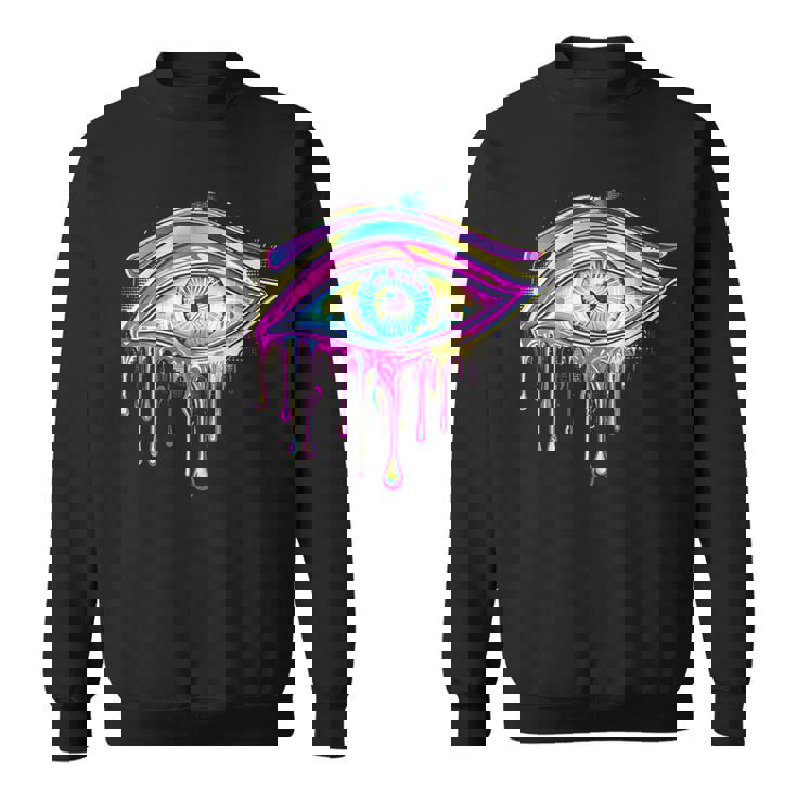 エジプトのホルスの目 トリッピー サイケデリック アート 宇宙 シュール スウェットシャツ