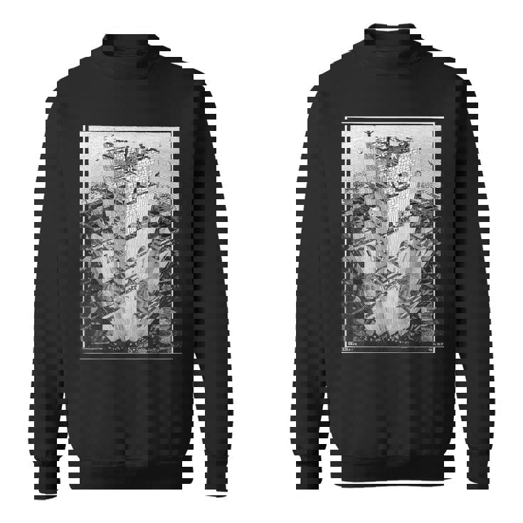 エッシャーのバベルの塔 スウェットシャツ