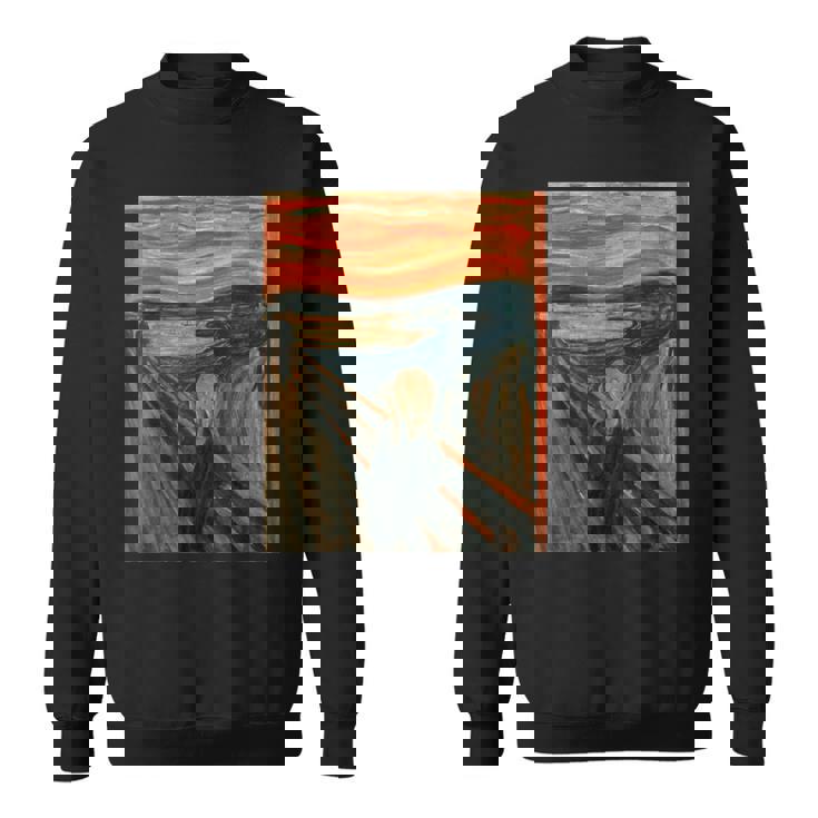 エドヴァルド表現主義の叫びムンクアート スウェットシャツ