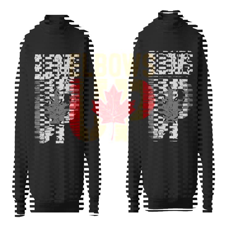 エルボーズアップ カナダ カナダ国旗 プライド 北 強い メープルリーフ スウェットシャツ