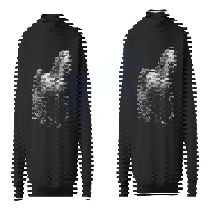 エレガントなアラビア馬のデザイン、馬好きに最適です。 スウェットシャツ