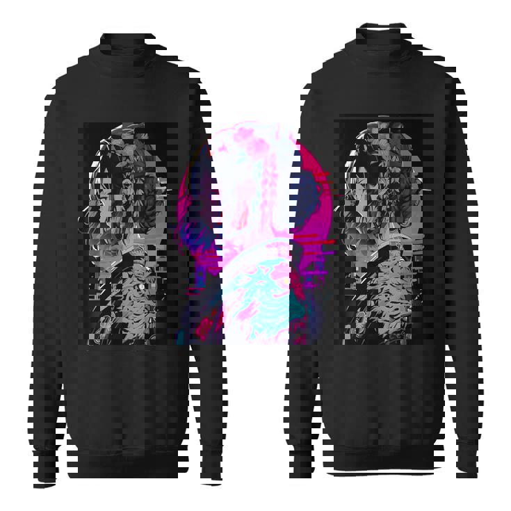 エレガントな芸者 日本の美デザインへのオマージュ スウェットシャツ