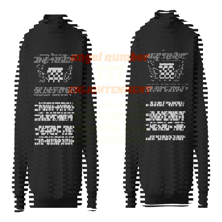 エンジェルナンバー777エンライトメント数秘術パーソナルナンバー777 スウェットシャツ
