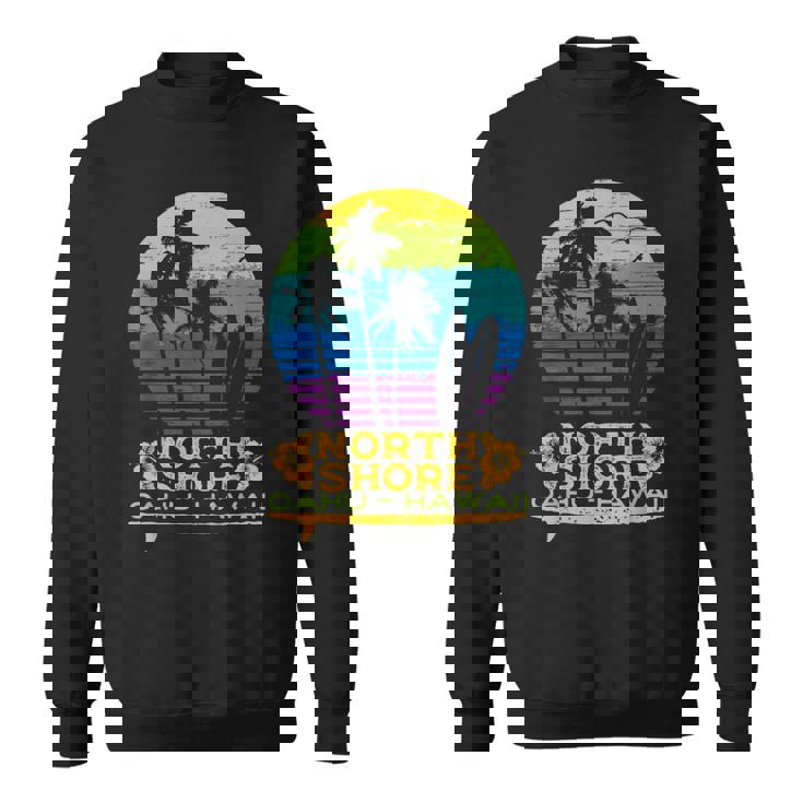 オアフ島ノースショア ハワイお土産サーフィンスタイル スウェットシャツ