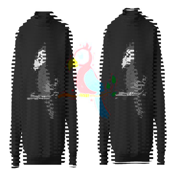 オウム エキゾチック トロピカル 動物 スウェットシャツ