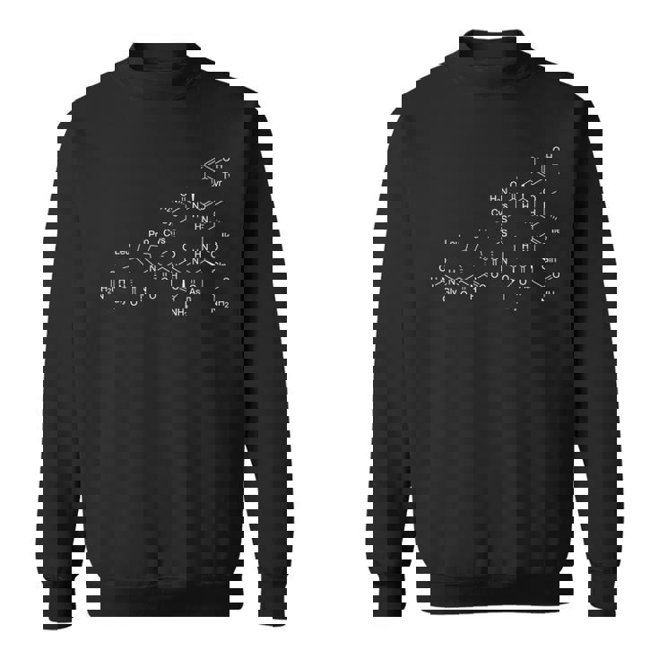 オキシトシン化学分子構造 スウェットシャツ