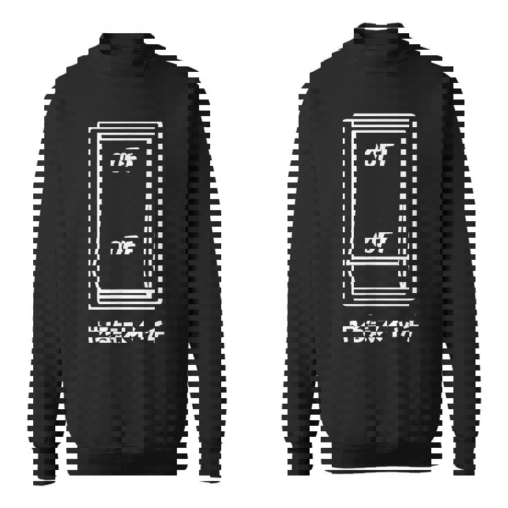 オフオフ やる気スイッチ ジョーク かわいい おやじギャグ ギャグ おもしろ スウェットシャツ