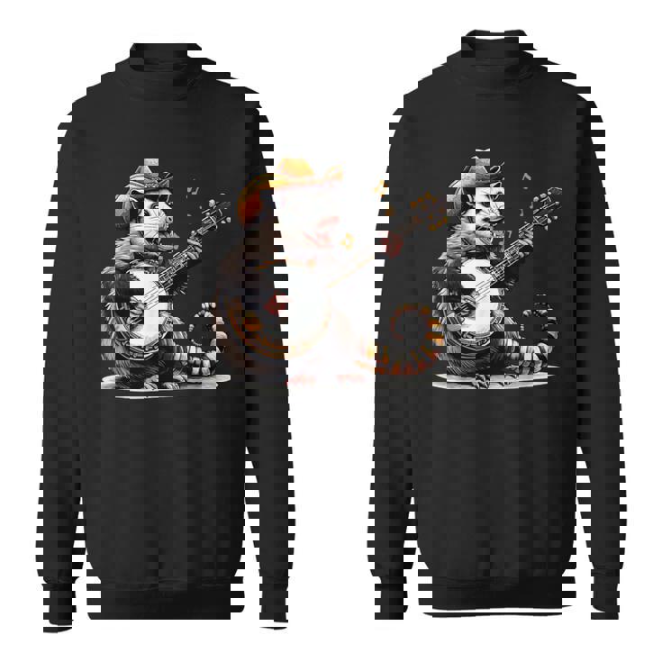 オポッサム演奏 バンジョー ギター 面白い ポッサムハット ゴミ オポッサム スウェットシャツ