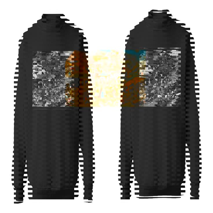 オランダのことわざ ピーテル・ブリューゲル 長老 1559 スウェットシャツ