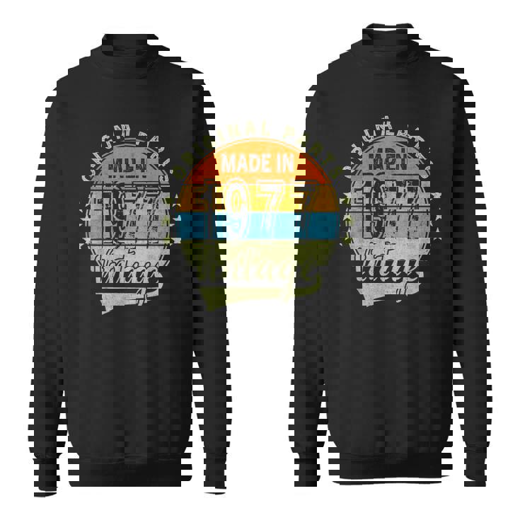 オリジナルパーツ 1977年生まれ ヴィンテージ 47歳 誕生日 レトロ スウェットシャツ