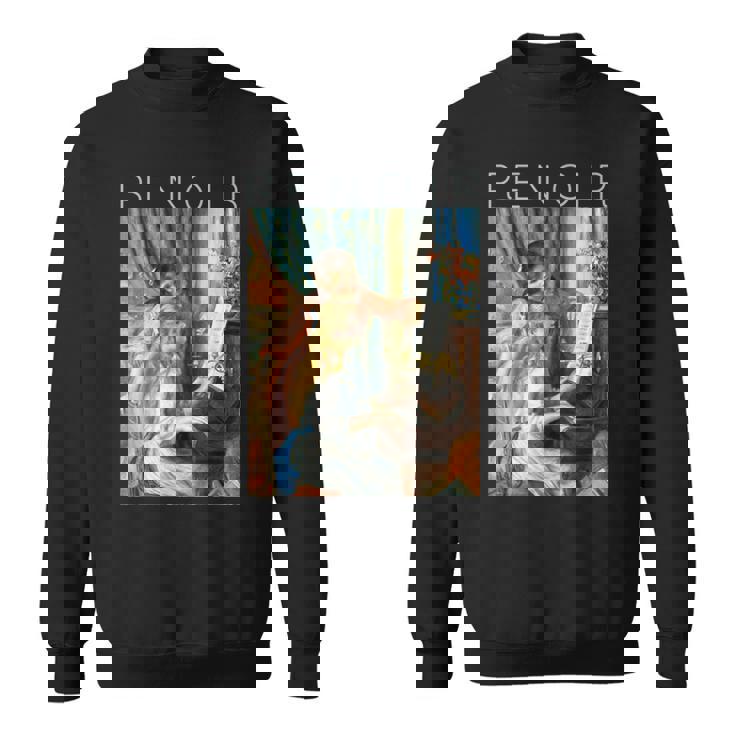 オーギュスト・ルノワール-ピアノに向かう二人の少女-ミュージシャン スウェットシャツ