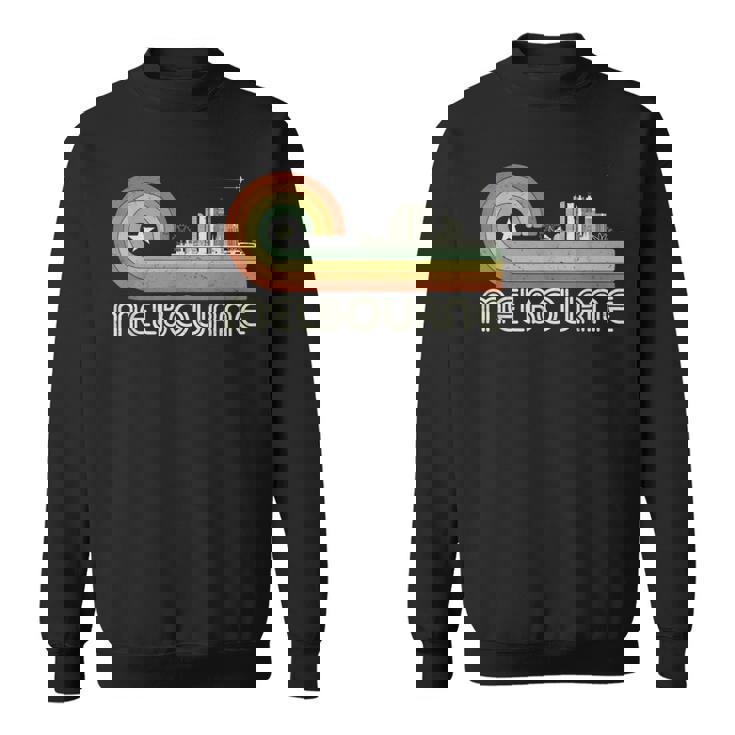 オーストラリア 休暇のお土産 レトロ ビンテージ スカイライン メルボルン スウェットシャツ