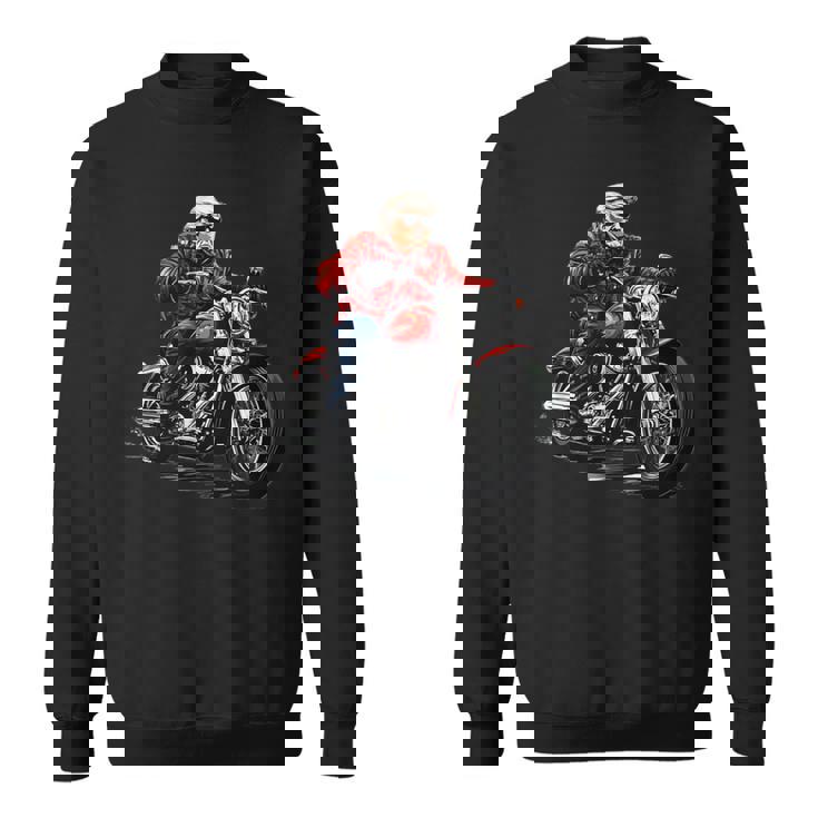 オートバイ アメリカン バイク おもしろ パロディ バイカー トランプ ライダー クルーザー モーターサイクル No3 スウェットシャツ