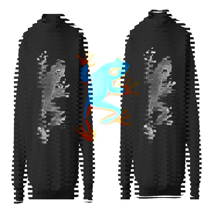 カエルの恋人-青いカエル スウェットシャツ