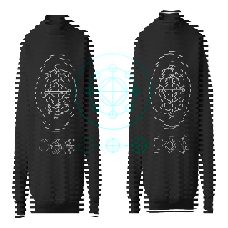 カタカムナウタヒ 三種の神器（ヤタノカガミ 八咫鏡、剣、勾玉） 神代文字 スウェットシャツ