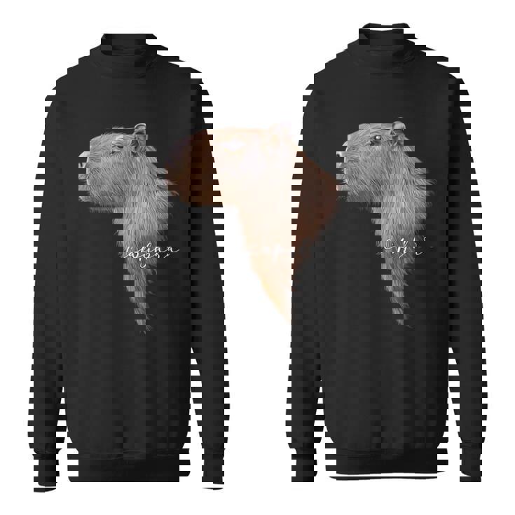 カピバラ グラフィック アート カピバラ Ro Ro Ro歯動物 アニマル ラバー スウェットシャツ