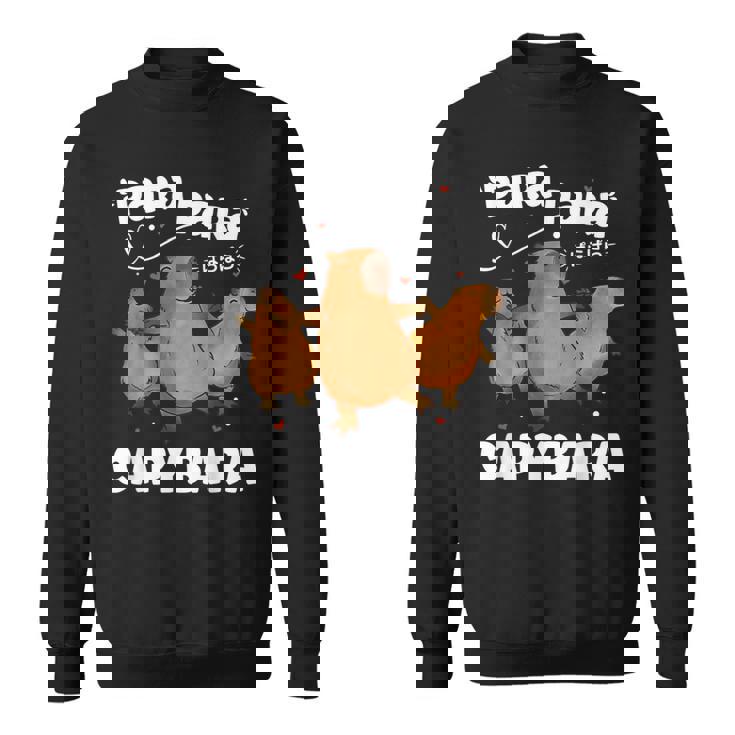 カピバラ好きファニーパラパラカピバラ スウェットシャツ