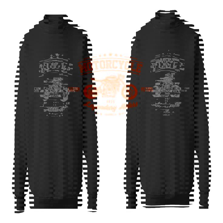 カフェレーサー カスタム バイク 伝説のライダー カリフォルニア ロサンゼルス スクランブラー モーターサイクル スウェットシャツ