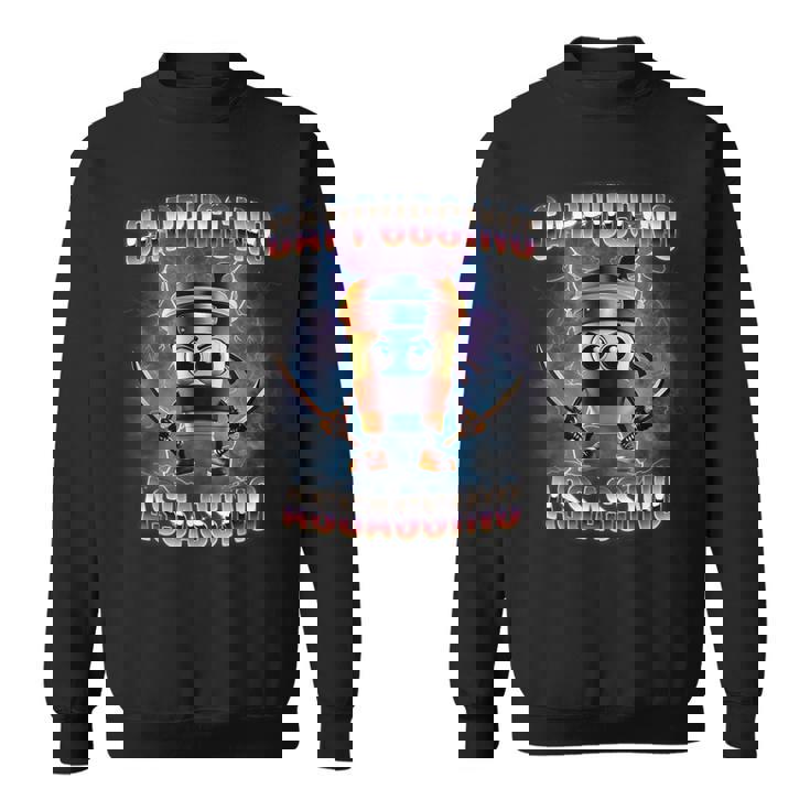 カプチーノ アサシーノ ブレイン ロート イタリアン ミーム スウェットシャツ