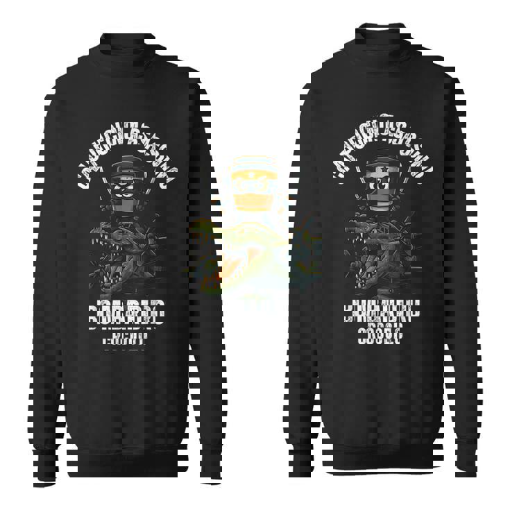 カプチーノ アサシーノ ボンバルディーロ クロコディロ イタリアン ブレイン スウェットシャツ