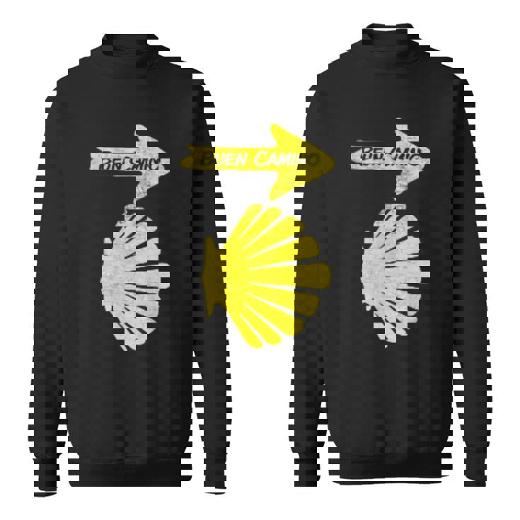 カミーノデサンティアゴの巡礼のシンボル、ブエンカミノシェル スウェットシャツ