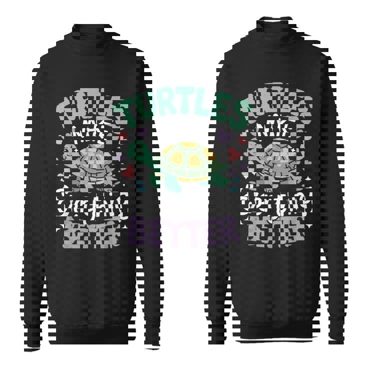 カメがすべてを良くするかわいい陸亀 スウェットシャツ