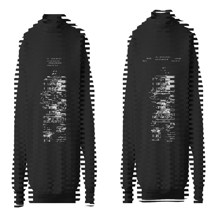 カメラ特許tシャツ-アンティークtシャツ スウェットシャツ