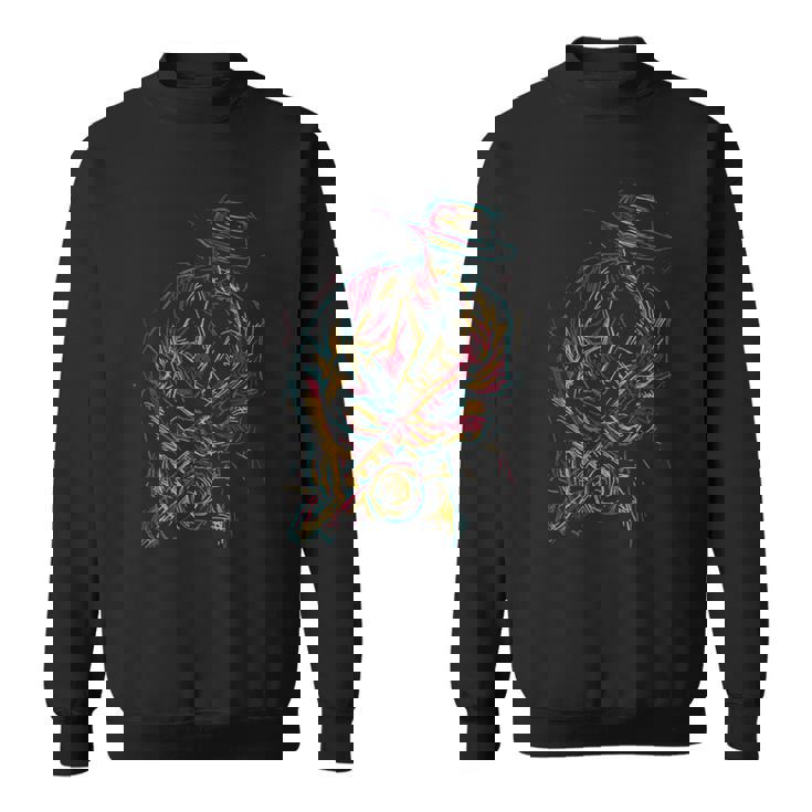 カラフル サックス 音楽 ジャズ バンド ミュージシャン トランペット トロンボーン スウェットシャツ