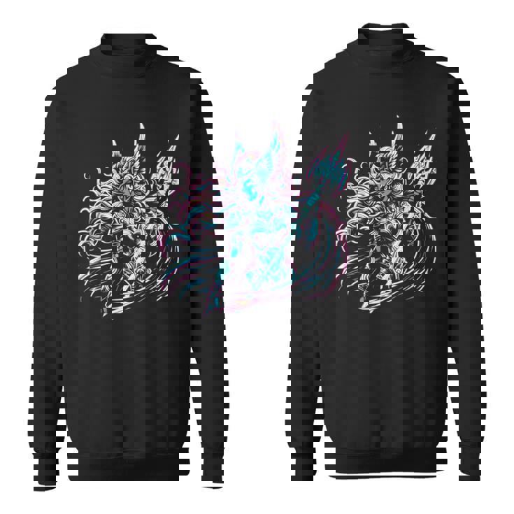 カラフル バイキング ブライトヴァルキリー 北欧神話 スウェットシャツ