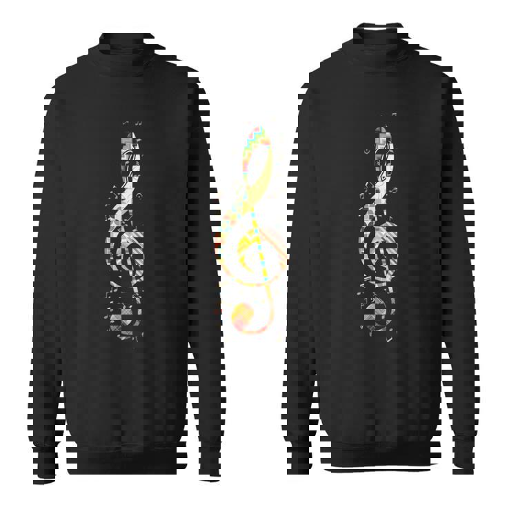 カラフルな音符 スウェットシャツ