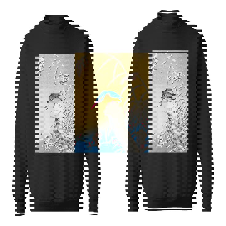 カワセミ 鳥 動物 ヴィンテージ 和 浮世絵 自然 江戸 スウェットシャツ