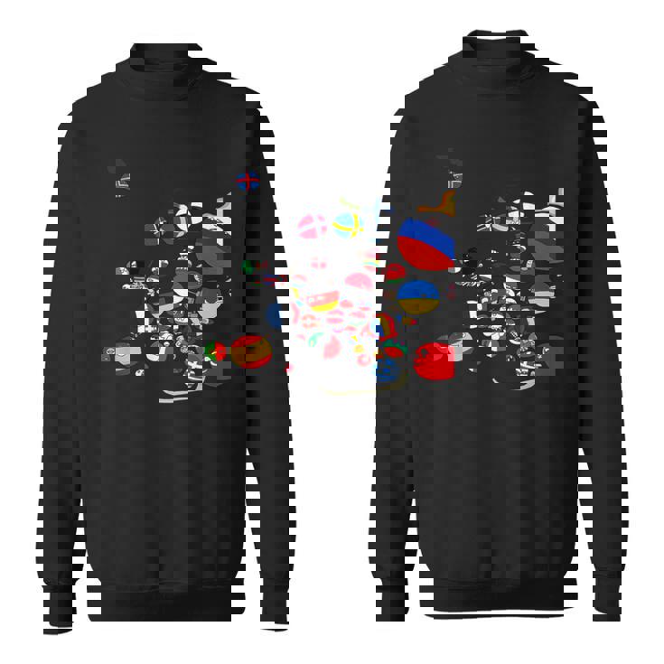 カントリーボール ヨーロッパ 面白い スウェットシャツ