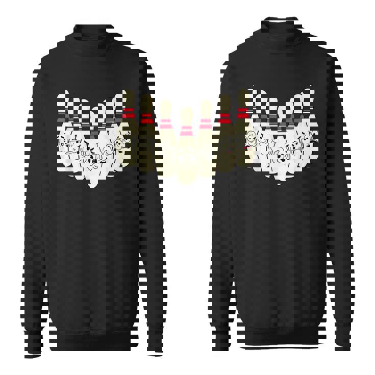 カートゥーン ボウリング 面白い 怖い ボウリング スウェットシャツ