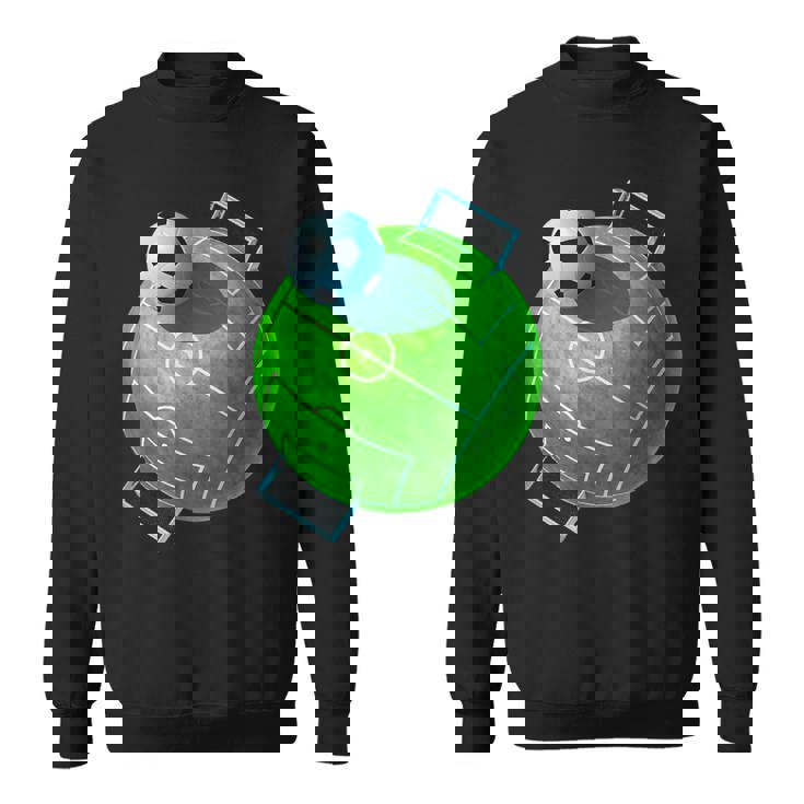 カーブ サッカーボール フィールドゴール サッカー選手 コーチ サッカーファン スウェットシャツ