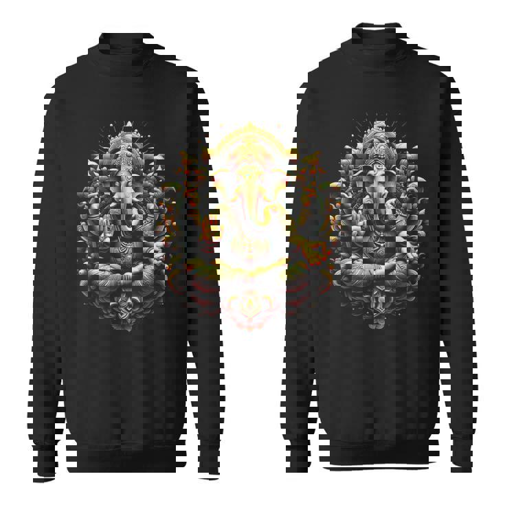 ガネーシュ ヨガ ヒンドゥー教 象 神 ガネーシャ プージャ ナマステ スウェットシャツ