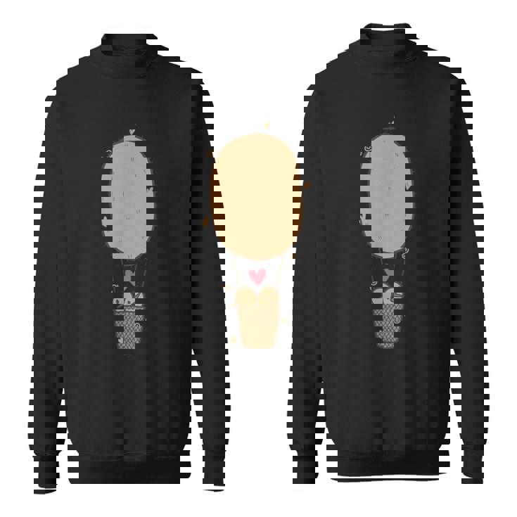 キウイフルーツバルーンで飛ぶ2羽のキウイ鳥。 スウェットシャツ