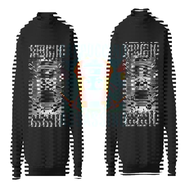 キッズ トレンド ミーム ブレイン イタリアン カプチーノ アサシーノ スウェットシャツ