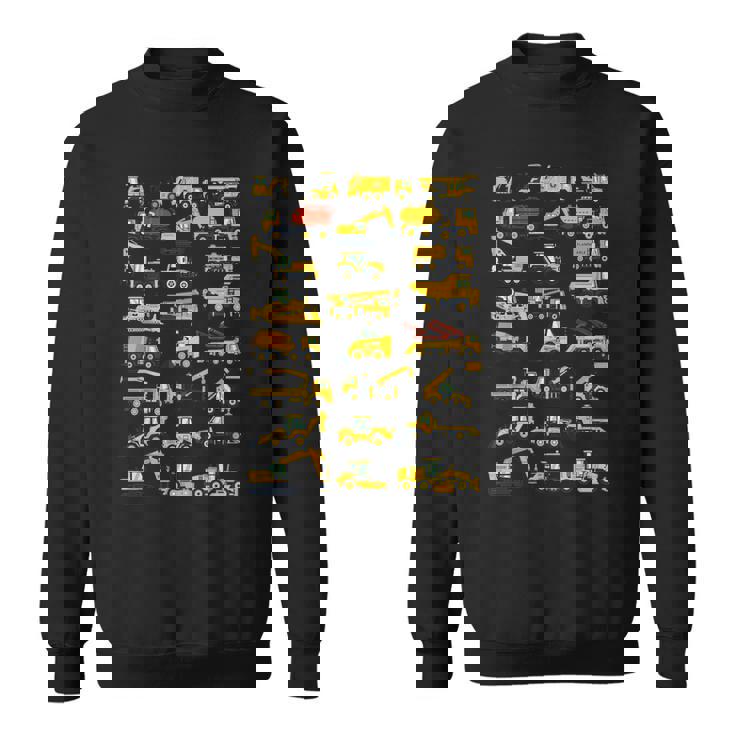 キッズ 建設車両 男の子 コンクリートミキサー クレーン スウェットシャツ