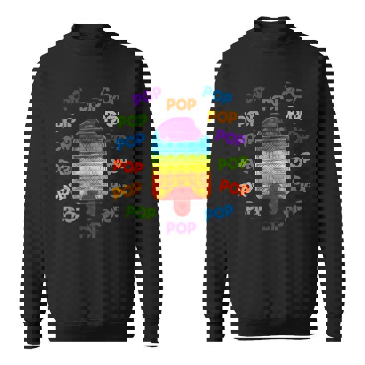 キッズポッププッシュ&ポップポップポップポップadhdストレス解消おもちゃ スウェットシャツ