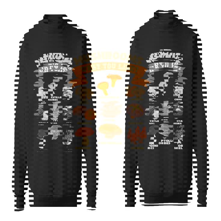 キノコ、好きなものキノコの種類 スウェットシャツ