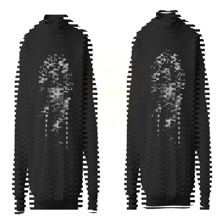 キム・ゴットレイブ・ウォーカーによる椅子に座るピーター・トッシュの写真 スウェットシャツ